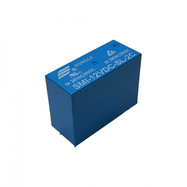 Songle SMI-12VDC-SL-2C Relais 12V - 250VAC 5A - 2 Polen