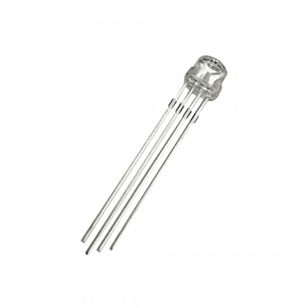 Tuozhan RGB LED - 5mm Clear - Common Cathode - Straw Hat Shaped