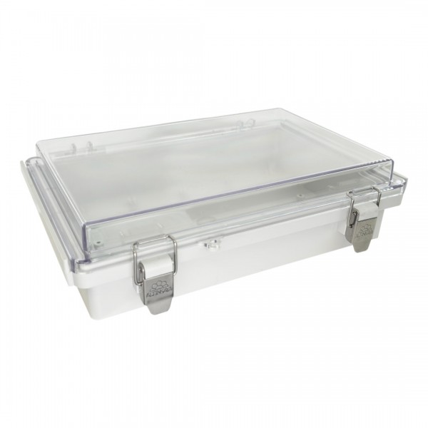 Altinkaya Hinged Enclosure 300x200x80mm - IP67 - Transparent - ABS