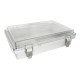 Altinkaya Hinged Enclosure 300x200x80mm - IP67 - Transparent - ABS
