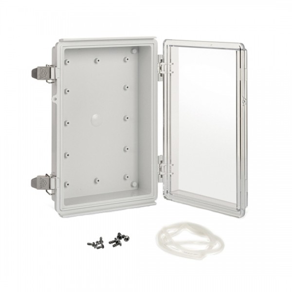 Altinkaya Hinged Enclosure 300x200x80mm - IP67 - Transparent - ABS