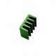 Aluminum Heatsink - 14x12x7mm - Anodised Green - with Adhesive