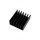 Aluminum Heatsink - 15x14x6mm- Anodised Black - with Adhesive