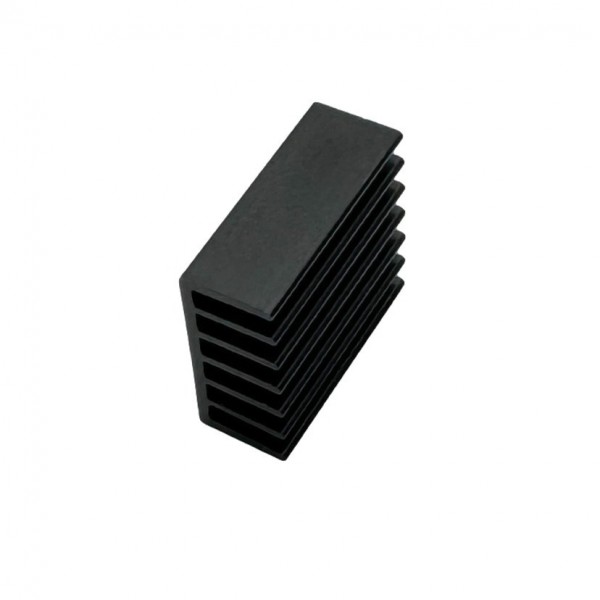 Aluminum Heatsink - 15x14x6mm- Anodised Black - with Adhesive