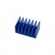 Aluminum Heatsink - 16x10x8mm - Anodised Blue - with Adhesive