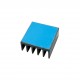 Aluminum Heatsink - 22x22x10mm - Anodised Grey - with Adhesive