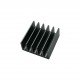 Aluminum Heatsink - 22x22x10mm - Anodised Grey - with Adhesive