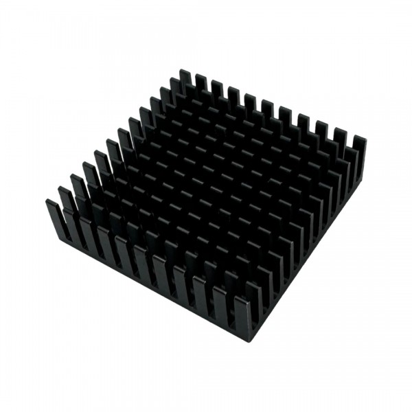 Aluminum Heatsink - 40x40x11mm- Anodised Black - with Adhesive