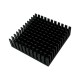 Aluminum Heatsink - 40x40x11mm- Anodised Black - with Adhesive
