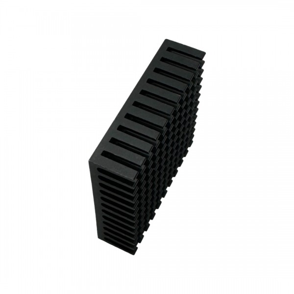 Aluminum Heatsink - 40x40x11mm- Anodised Black - with Adhesive