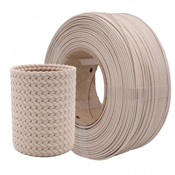 AzureFilm Refill PLA LumberLay Filament 1.75mm - 750g - White Wood