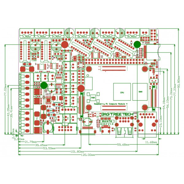 BIGTREETECH Manta E3EZ - V1.0 - 3D Printer Motherboard