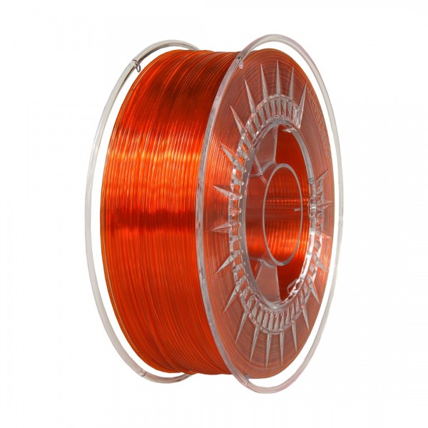 Devil Design PETG Filament 1.75mm - 1kg - Bright Orange Transparent V2