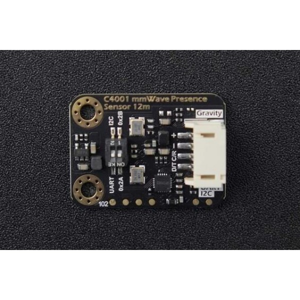 DFRobot Gravity C4001 24GHz Milimeter Golf Sensor - Menselijke Statische Aanwezigheidssensor - 12m