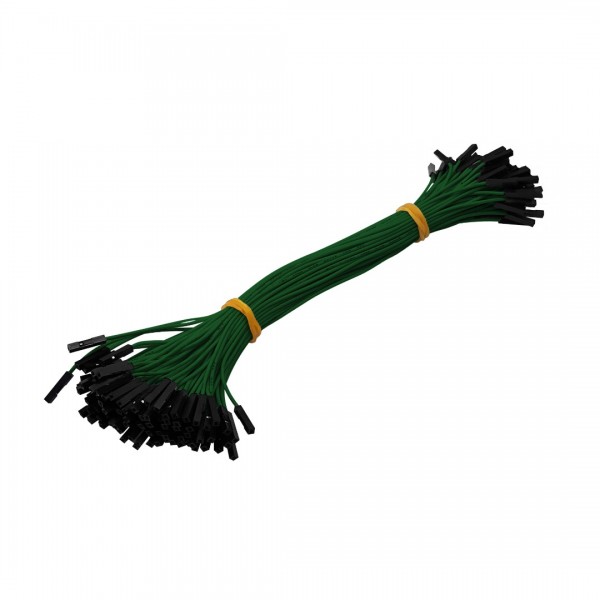 DuPont Jumper wire Female-Female 20cm 100 wires - Green