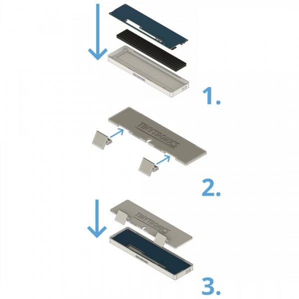 Enclosure for TinyTronics Smart Home RGB LED Matrix - Standing