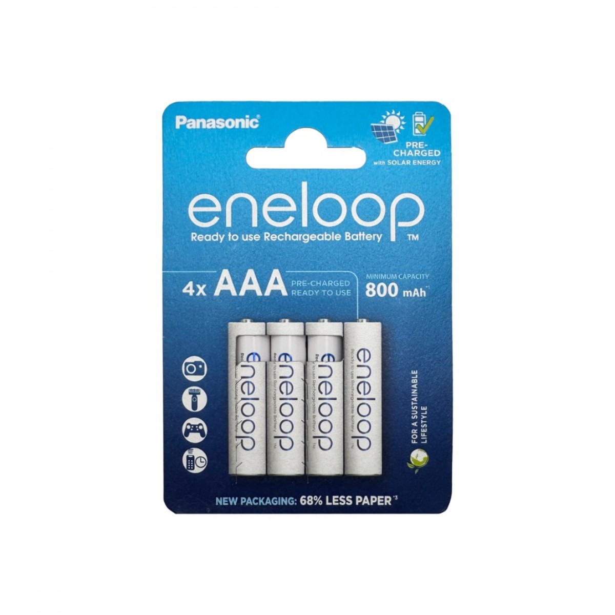 Eneloop Rechargeable Battery 4x AAA 800mAh BK4MCDE/4BE