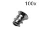 Fan Screw 5mm - 7mm Long - 100 pieces
