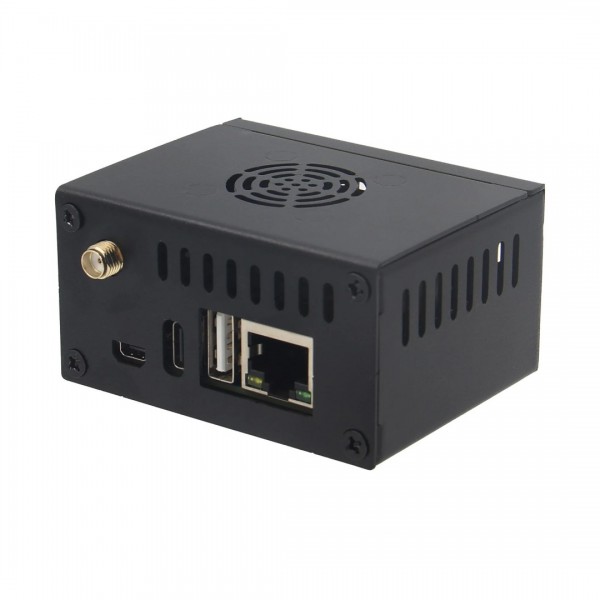 Geekworm N502 Metal Case for Orange Pi Zero 3 - with Fan - Black