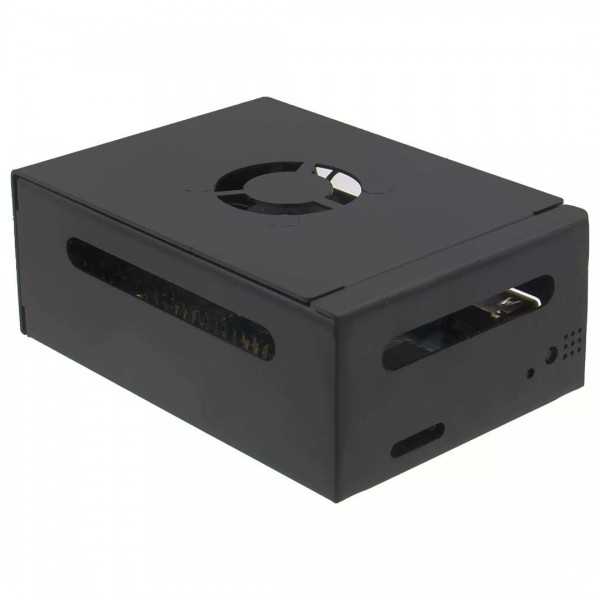 Geekworm N515 Metal Case for Orange Pi 5 Pro-Max - with Fan - Black