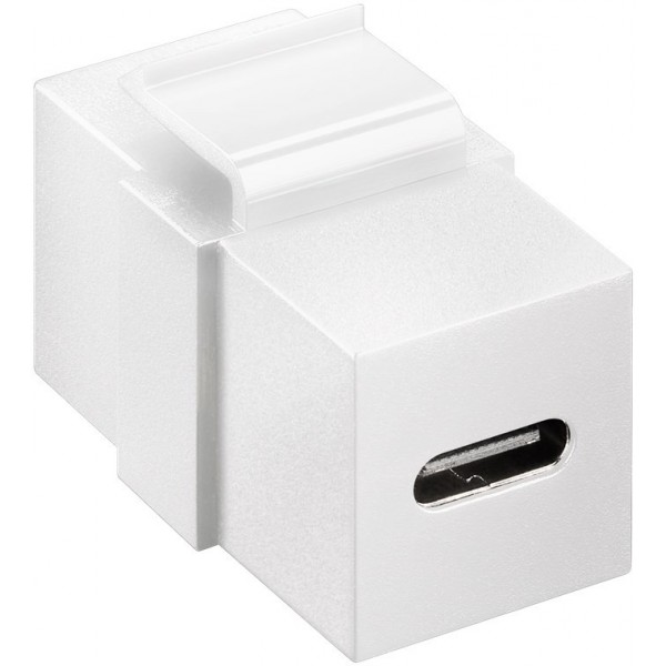 Goobay 61262 USB 3.2 Keystone Module - USB-C - White