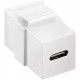 Goobay 61262 USB 3.2 Keystone Module - USB-C - White