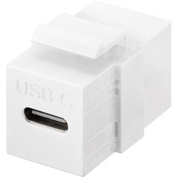 Goobay 61262 USB 3.2 Keystone Module - USB-C - White