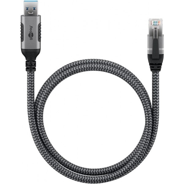 Goobay 70299 USB-A 3.0 to RJ45 Ethernet Cable - 1m