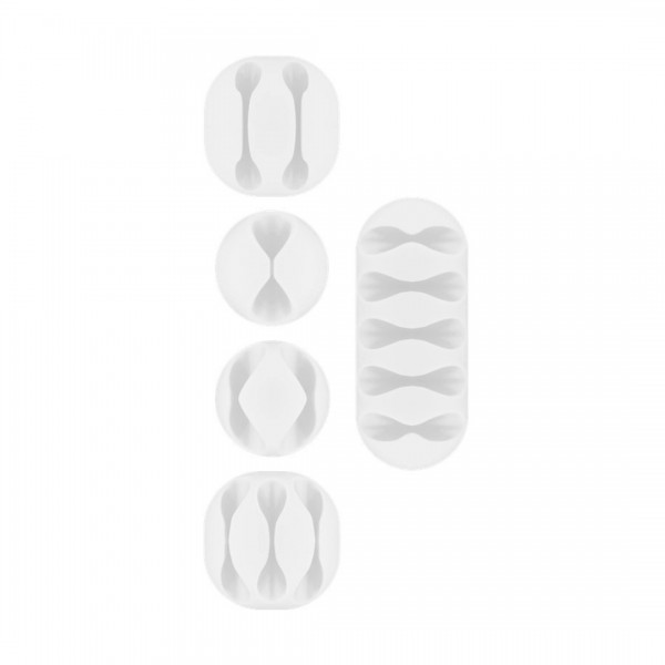 Goobay 70681 Kabelmanagement Set - 5-delig - Wit