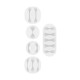 Goobay 70681 Kabelmanagement Set - 5-delig - Wit