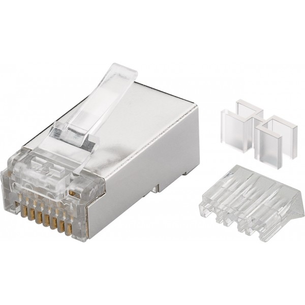 Goobay 72502 RJ45 Plug - CAT 6a STP shielded - 10 stuks