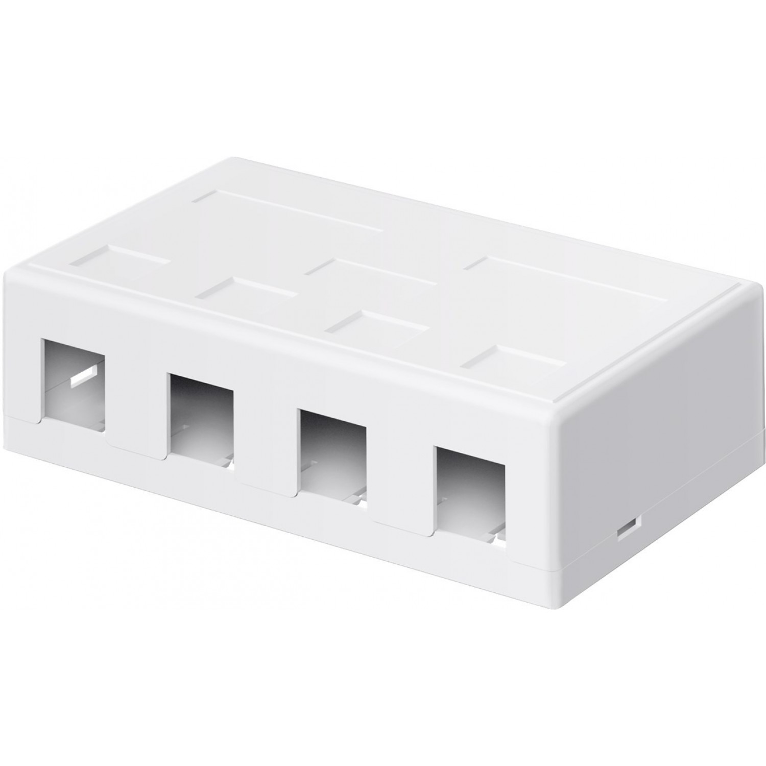 Push Button Keystone Module Goobay 79376 Keystone Module Enclosure - 4 Ports - GOOBAY79376