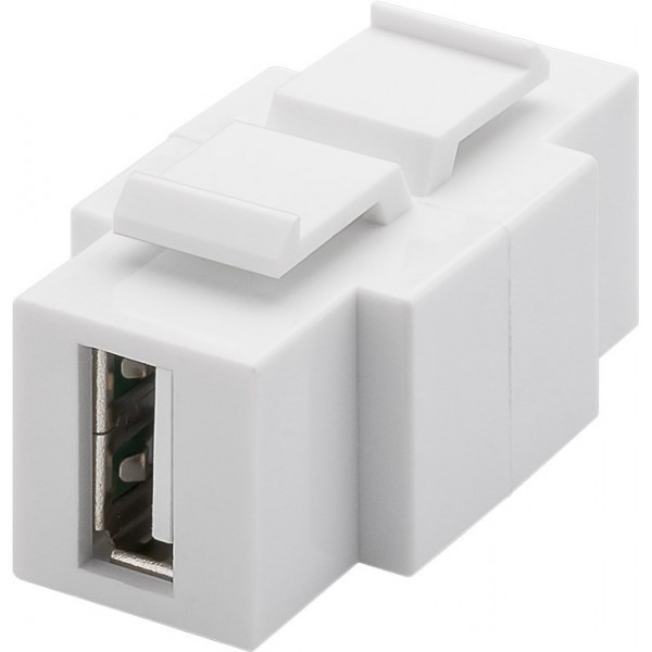 Goobay 79930 USB 2.0 Keystone Module - Two-way Installation - USB-A USB-B
