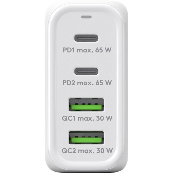 Goobay 64818 USB-C USB-A PD Multipoort Snellader - 5-20V 3A 68W - Wit