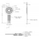 Interlink Electronics FSR 404 Membrane Pressure sensor - 20mm Donut - Solder Tabs