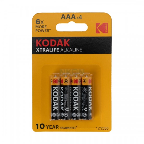 Kodak XTRALIFE Batterie Alcaline AA, Confezione Da 60, 1.5V, 10 Anni Di Conservazione, Senza Plastica