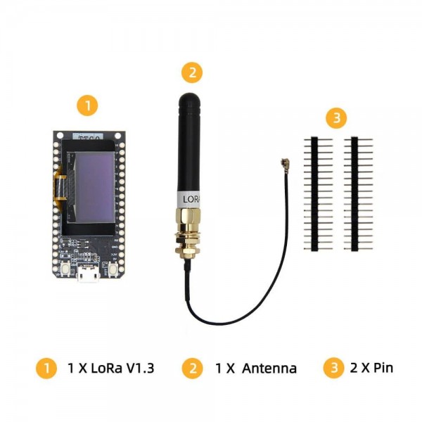 LilyGO LoRa32 868MHz V1.3 - ESP32 - SX1276 - 0.96 inch OLED Display