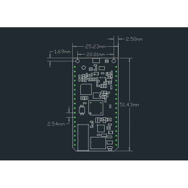 LilyGO LoRa32 868MHz V1.3 - ESP32 - SX1276 - 0.96 inch OLED Display