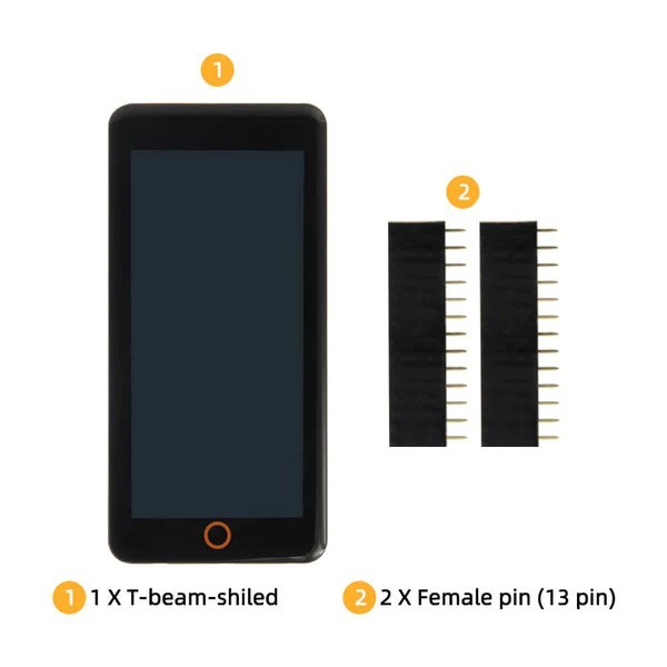 LilyGO T-Beam 2.3 Inch IPS-TFT Display Shield - with Touchscreen