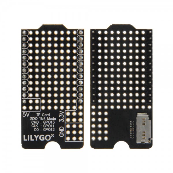 LilyGO T-Display TF Shield - SD-Kaart Adapter - Male Pinheaders