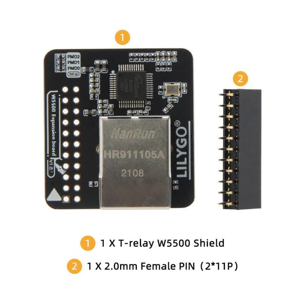 LilyGO T-Relay W5500 Ethernet Shield