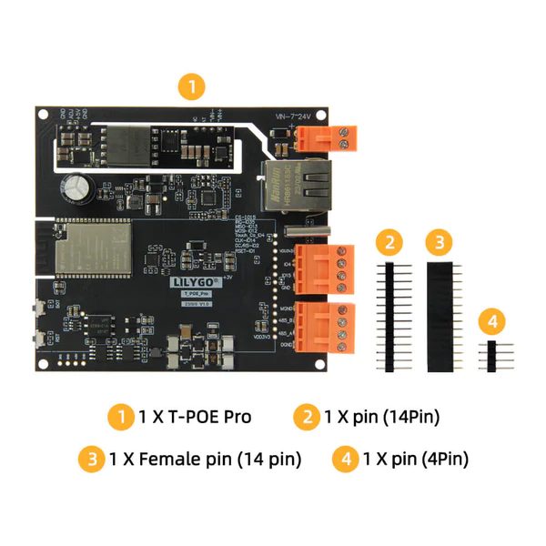LilyGO T-PoE-Pro - ESP32 - LAN8720A