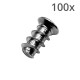 Ventilatorschroef 5mm - 10mm Lang - 100 stuks