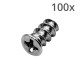 Ventilatorschroef 5mm - 10mm Lang - 100 stuks