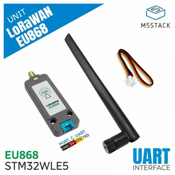 M5Stack LoRaWAN Unit - 868MHz - STM32WLE5