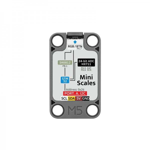 M5Stack Mini Scales Unit - 5kg - HX711 - I2C