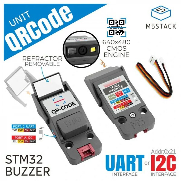 M5Stack QR Code Scanner Unit - I2C-UART