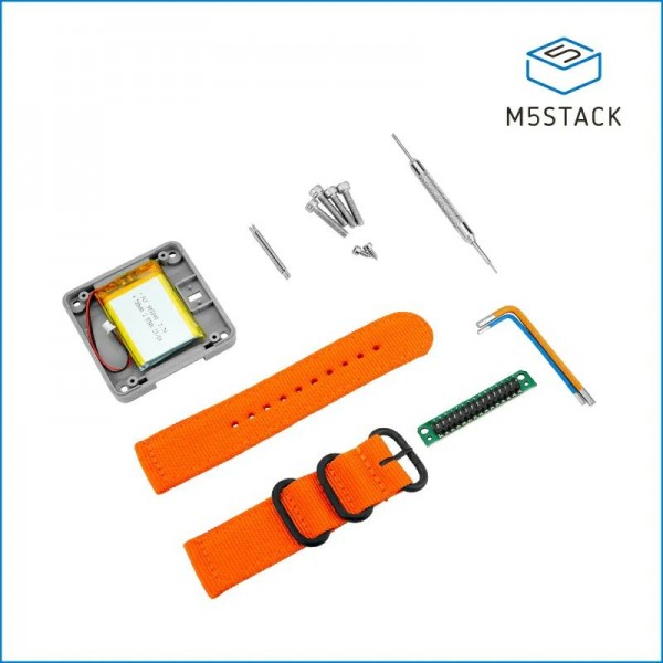 M5Stack Watch V1.1 Development Kit - Orange Straps - Excluding M5Core