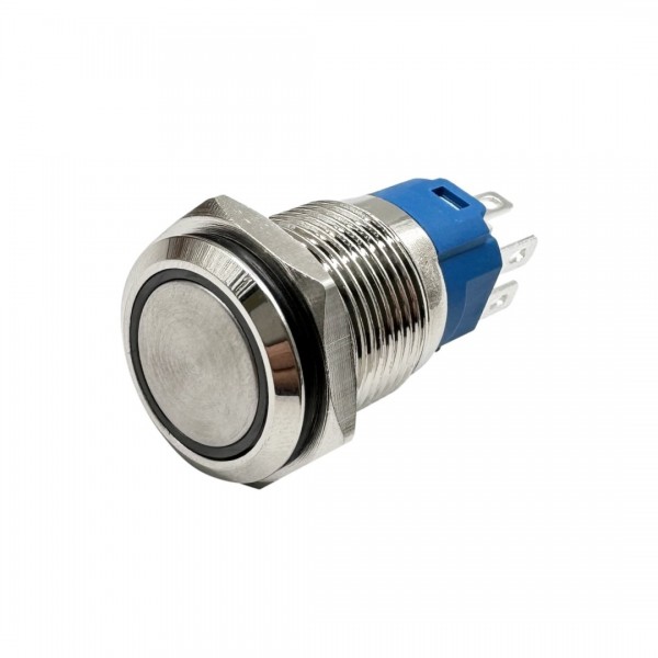 Metal Push Button 16mm - On-Off - with 3-6V RGB LED