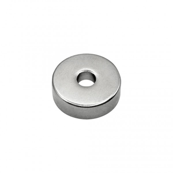 XMP Neodymium Magnet 15x5mm - with 4mm Countersunk Mounting Hole - N35